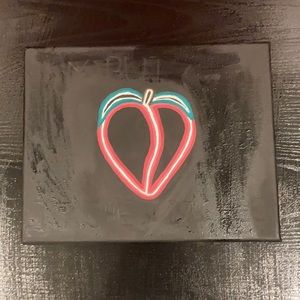 An original peach fruit painting